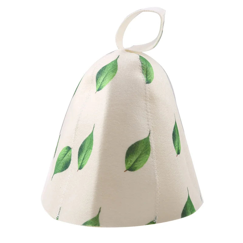 Anti Heat Sauna Hat Thicken Wool Felt Shower Cap Hair Turban Quickly Towel Drying Towel Hats Sauna Bathroom Accessories