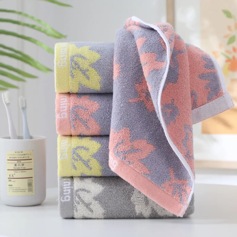 Thickened bathroom cotton towel with strong water absorption and softness, suitable for adult men and women's face towels