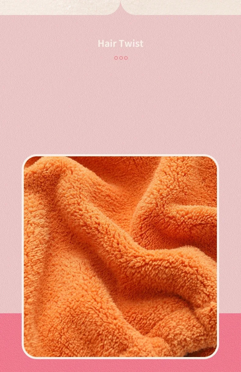 Cartoon Animal Child Hair Towel Cap Cute Drying Hat Quick-dry Microfiber Super Absorption Hair Twist Kid Bath Hat Bathroom