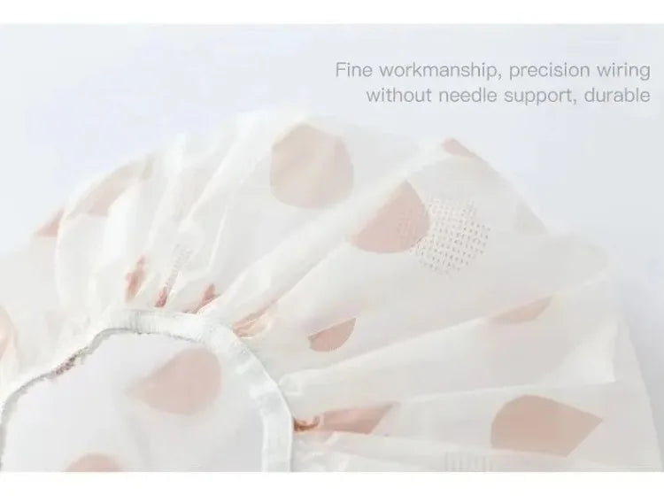 5pcs Waterproof Shower Cap WOMEN'S Household Bathing Anti-oil Smoke Hair Care Shower Cap Dry Hair Cap